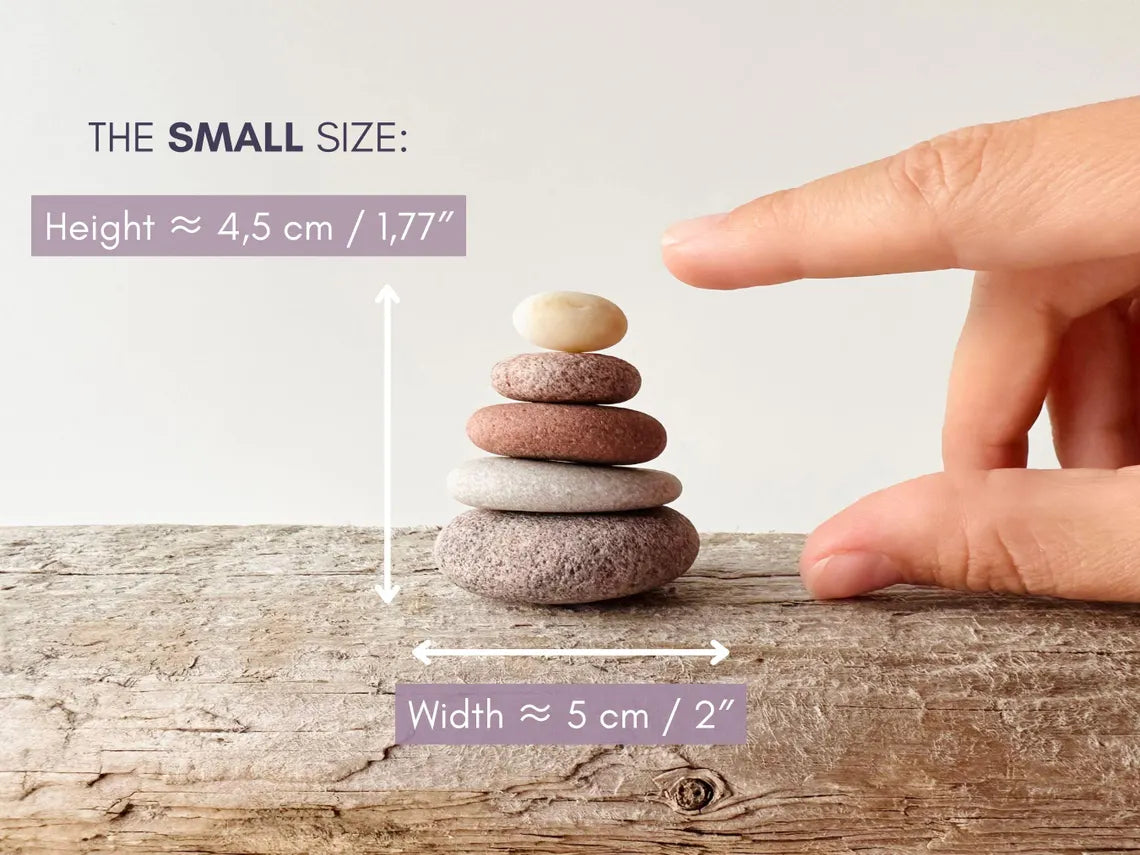 Baltic Vanity Stone Cairn – Set of 5 Stones