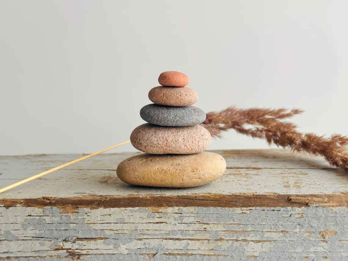 Baltic Housewarming Stone Cairn – Set of 5 Stones