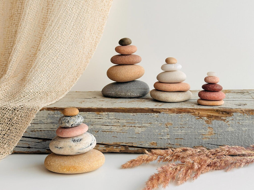 Baltic Housewarming Stone Cairn – Set of 5 Stones