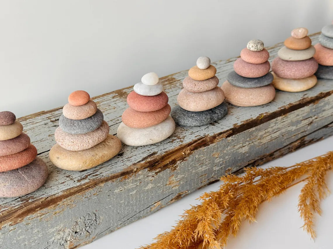 Baltic Hostess Stone Cairn – Set of 5 Stones