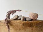 Baltic Sea Zen Garden Stone Cairn – 6-Stone Wabi Sabi Sculpture for Office Desk & Boho Shelf Decor
