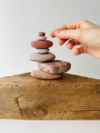 Baltic Sea Zen Stone Kit – 7-Stone Balancing Sculpture & Anxiety Relief Gift for Men