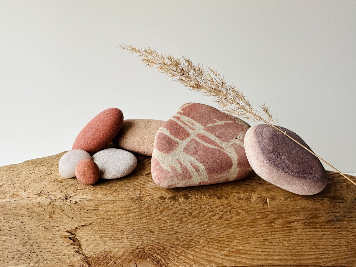 Baltic Sea Zen Stone Kit – 7-Stone Balancing Sculpture & Anxiety Relief Gift for Men